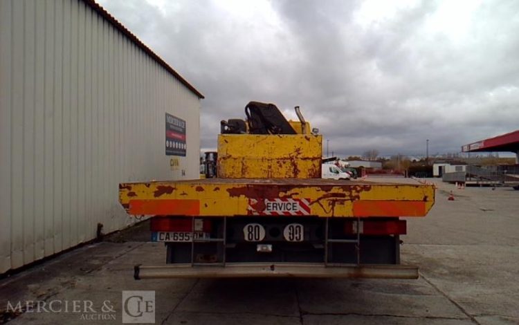 VOLVO CAMION FH12 PLATEAU GRUE 6X4  PTAC 26T JAUNE CA-695-QM