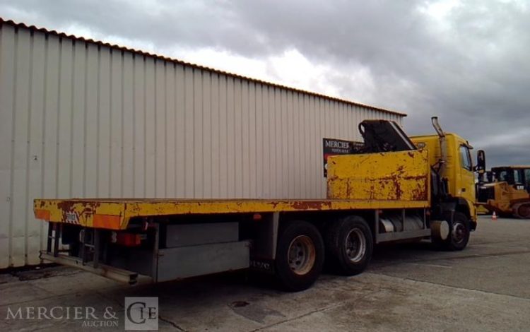VOLVO CAMION FH12 PLATEAU GRUE 6X4  PTAC 26T JAUNE CA-695-QM
