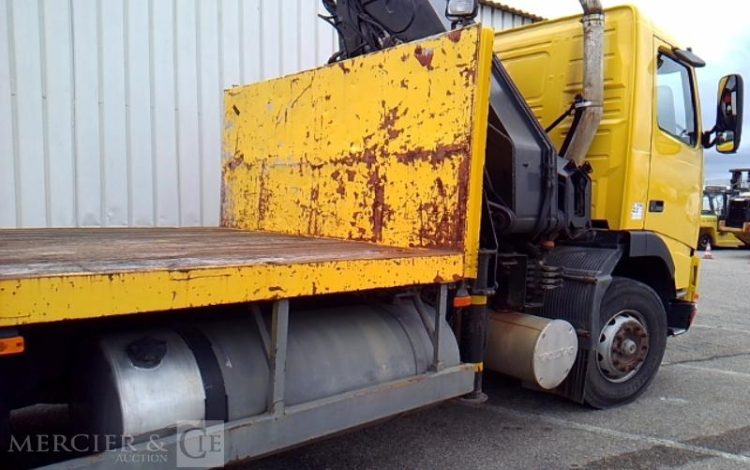 VOLVO CAMION FH12 PLATEAU GRUE 6X4  PTAC 26T JAUNE CA-695-QM