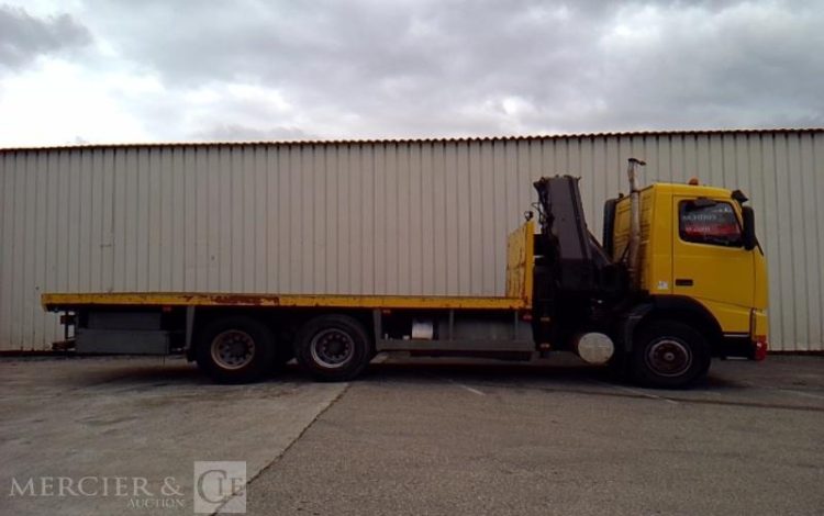 VOLVO CAMION FH12 PLATEAU GRUE 6X4  PTAC 26T JAUNE CA-695-QM