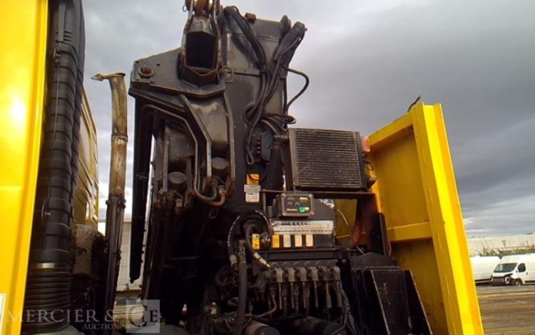 VOLVO CAMION FH12 PLATEAU GRUE 6X4  PTAC 26T JAUNE CA-695-QM