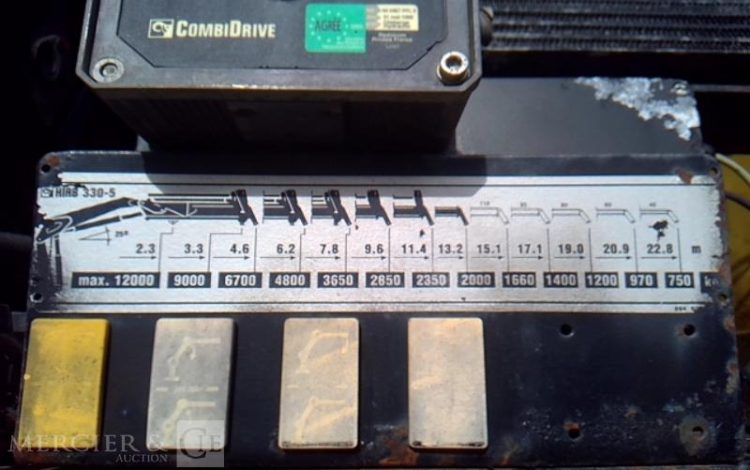 VOLVO CAMION FH12 PLATEAU GRUE 6X4  PTAC 26T JAUNE CA-695-QM