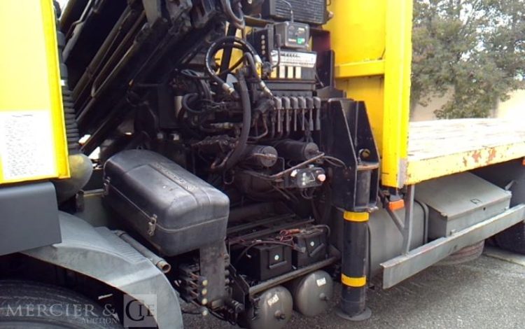 VOLVO CAMION FH12 PLATEAU GRUE 6X4  PTAC 26T JAUNE CA-695-QM