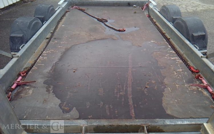 HUBIERE REMORQUE PORTE ENGIN 3T5  CD-224-PV