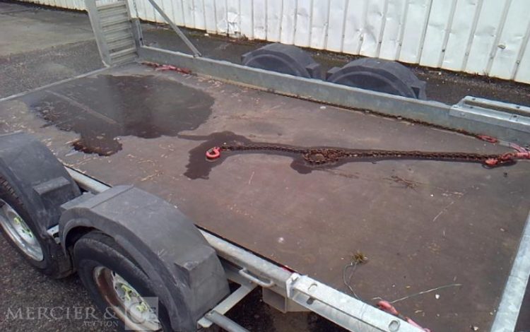 HUBIERE REMORQUE PORTE ENGIN 3T5  CD-224-PV