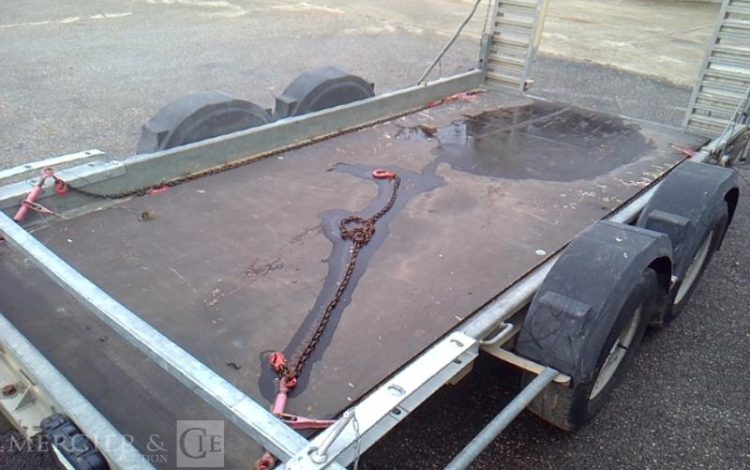 HUBIERE REMORQUE PORTE ENGIN 3T5  CD-224-PV