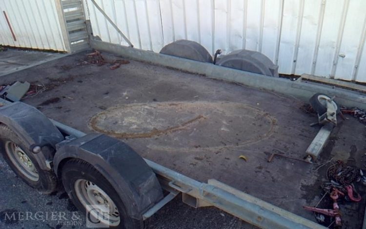 HUBIERE REMORQUE PORTE ENGIN 3T5  CQ-407-WQ