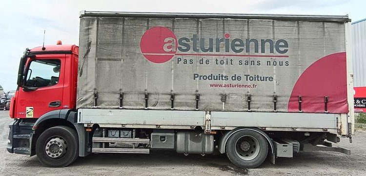 MERCEDES ANTOS 1830 NL 46 23 COURTE 320 4X2 – PTAC 19 TONNES – DIESEL – 339697 KMS ROUGE DR-520-KM