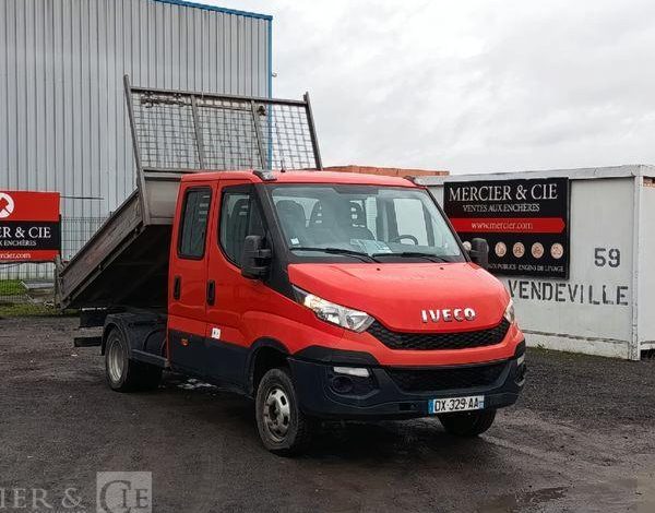 IVECO CAMION BENNE DOUBLE CABINE  DX-329-AA