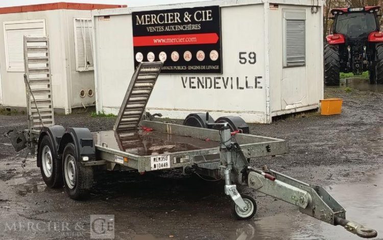 HUBIERE REMORQUE PORTE ENGIN 3T5  ED-546-AS