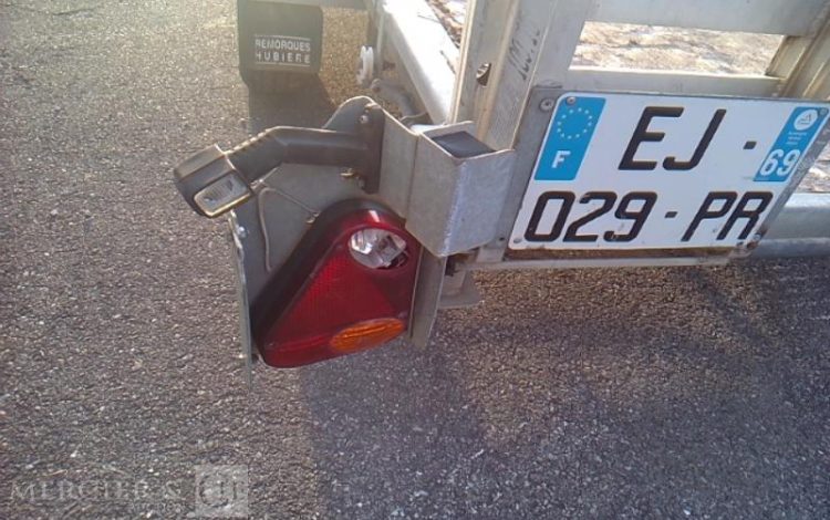 HUBIERE REMORQUE PORTE ENGIN 3T5  EJ-029-PR
