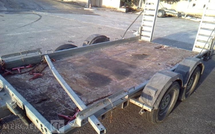 HUBIERE REMORQUE PORTE ENGIN 3T5  EJ-029-PR