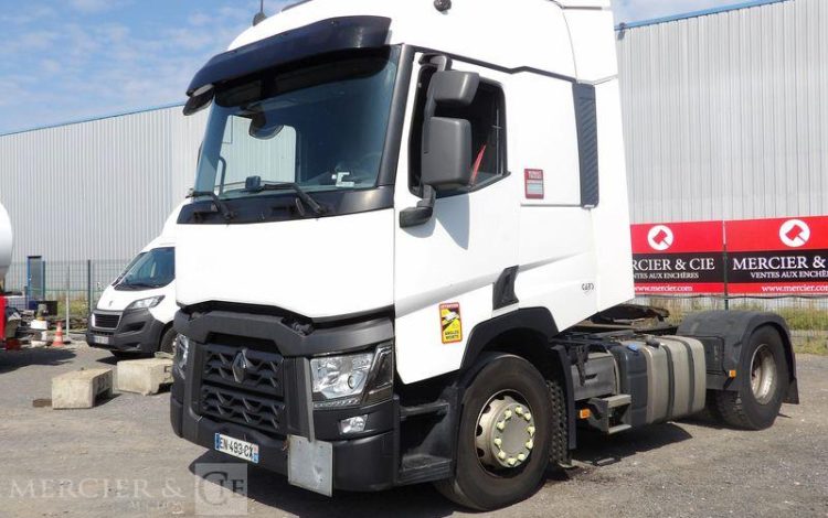 RENAULT T430  PTRA 44 TONNES DIESEL – 404609 KMS – ANNEE 2017 BLANC EN-493-CX