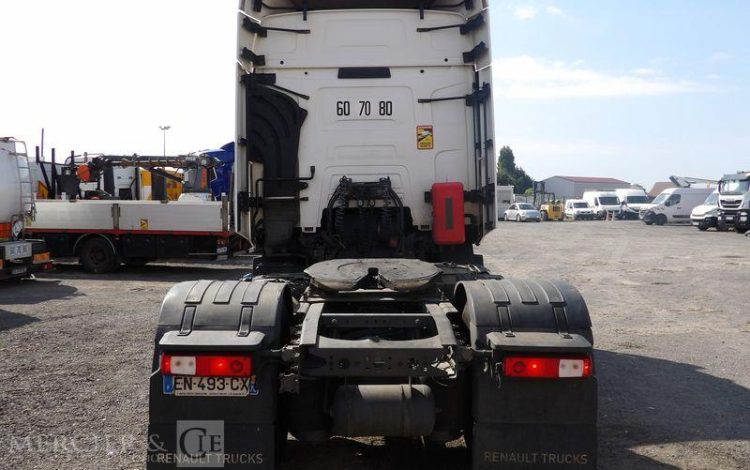 RENAULT T430  PTRA 44 TONNES DIESEL – 404609 KMS – ANNEE 2017 BLANC EN-493-CX