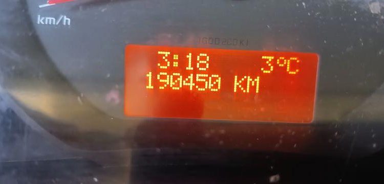 RENAULT MASTER AVEC NACELLE FRANCE ELEV 121 FCC – 11M – DIESEL – 1700 H – ANNEE 2017 ROUGE ES-003-DL