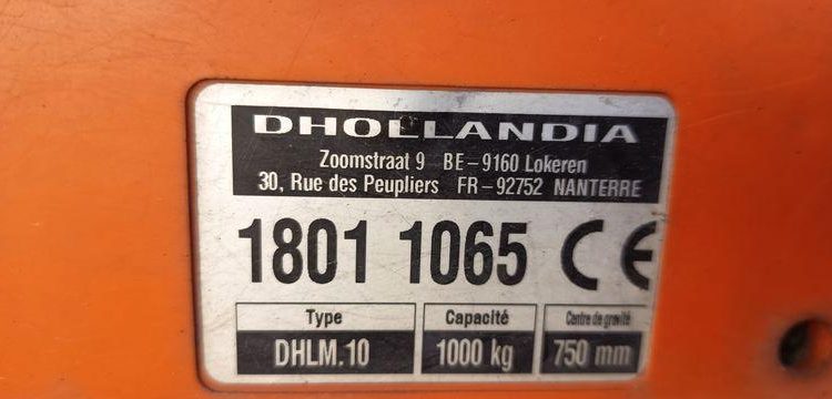 IVECO DAILY 136 72C14G AVEC HAYON DHOLLANDIA – GAZ – 181735 KMS – ANNEE 2018 BLANC EX-243-KV