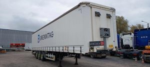 FRUEHAUF SEMI REMORQUE 3 ESSIEUX AVEC HAYON DHOLLANDIA – PTAC : 38 TONNES – ANNEE 2018  EX-396-CP