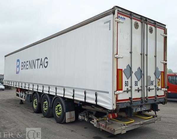 FRUEHAUF SEMI REMORQUE 3 ESSIEUX AVEC HAYON DHOLLANDIA – PTAC : 38 TONNES – ANNEE 2018  EX-396-CP