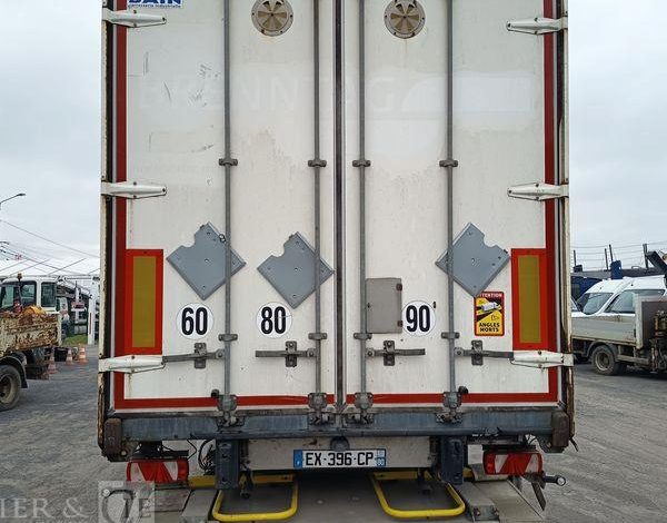 FRUEHAUF SEMI REMORQUE 3 ESSIEUX AVEC HAYON DHOLLANDIA – PTAC : 38 TONNES – ANNEE 2018  EX-396-CP