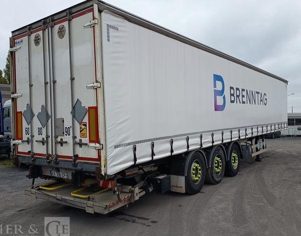 FRUEHAUF SEMI REMORQUE 3 ESSIEUX AVEC HAYON DHOLLANDIA – PTAC : 38 TONNES – ANNEE 2018  EX-396-CP