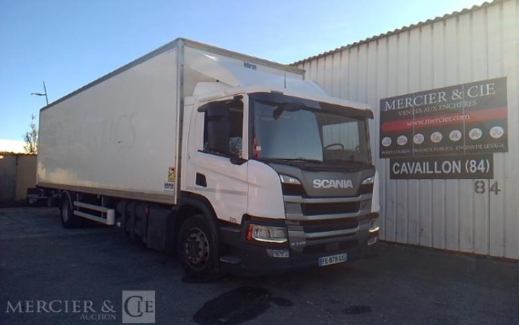 SCANIA PORTEUR P340 EURO 6 HAYON 4X2 PTAC 19T BLANC FE-879-SX