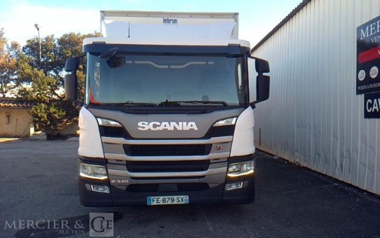 SCANIA PORTEUR P340 EURO 6 HAYON 4X2 PTAC 19T BLANC FE-879-SX