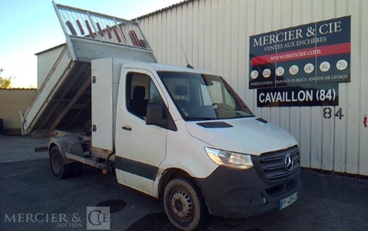 MERCEDES SPRINTER 514 CDI BENNE SIMPLE CABINE COFFRE BLANC FF-425-XJ