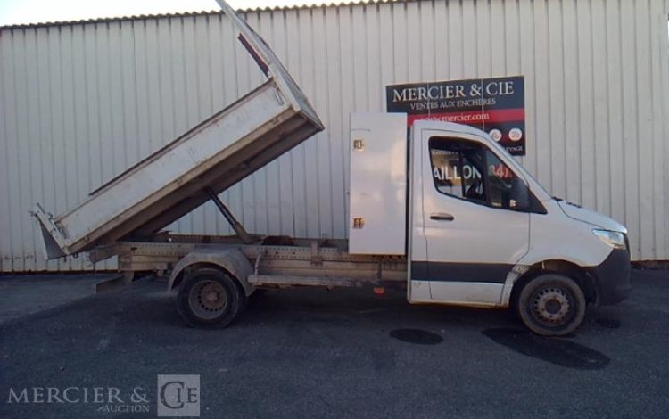 MERCEDES SPRINTER 514 CDI BENNE SIMPLE CABINE COFFRE BLANC FF-425-XJ