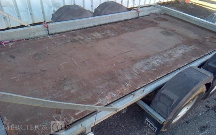 HUBIERE REMORQUE PORTE ENGIN 3T5  FF-543-YE