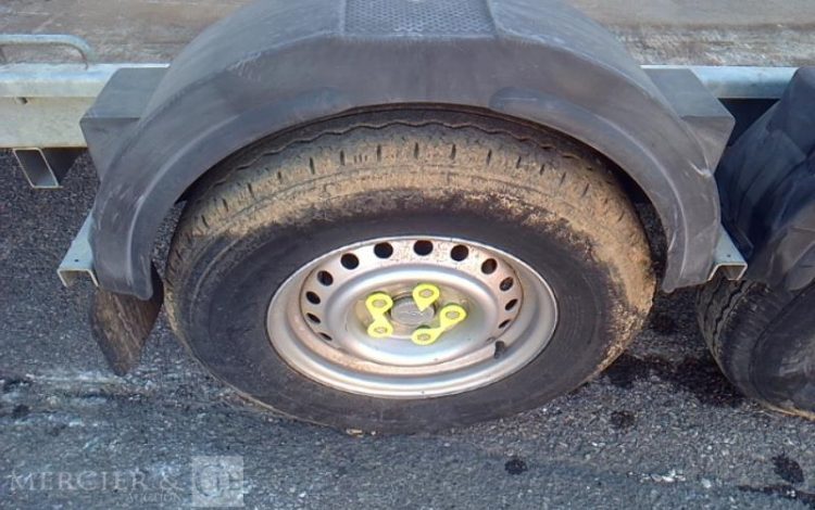 HUBIERE REMORQUE PORTE ENGIN 3T5  FF-543-YE