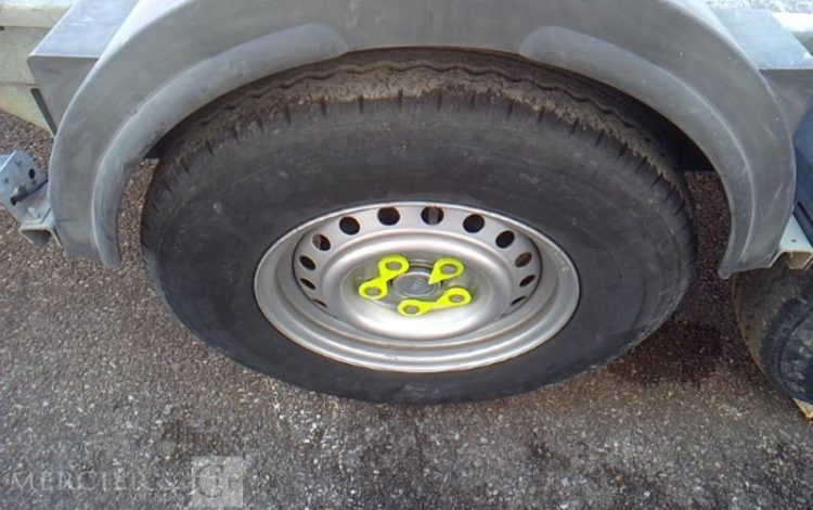 HUBIERE REMORQUE PORTE ENGIN 3T5  FF-543-YE