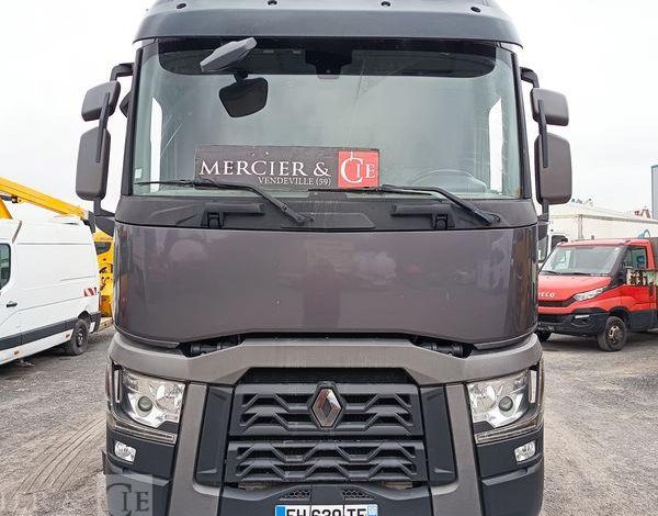 RENAULT T 480 DTI 13 EQUIPE HYDRAULIQUE PTRA : 44 TONNES – DIESEL – 776591 KMS – AN 2019 GRIS FH-639-TE