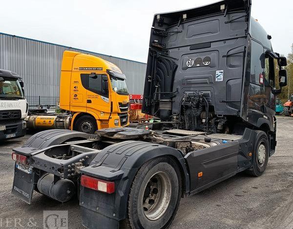 RENAULT T 480 DTI 13 EQUIPE HYDRAULIQUE PTRA : 44 TONNES – DIESEL – 776591 KMS – AN 2019 GRIS FH-639-TE