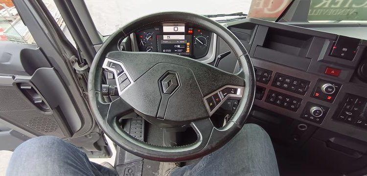 RENAULT T 480 DTI 13 EQUIPE HYDRAULIQUE PTRA : 44 TONNES – DIESEL – 776591 KMS – AN 2019 GRIS FH-639-TE