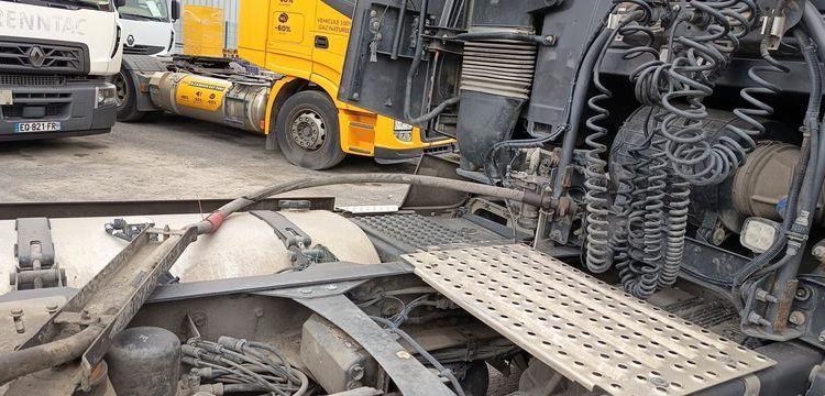 RENAULT T 480 DTI 13 EQUIPE HYDRAULIQUE PTRA : 44 TONNES – DIESEL – 776591 KMS – AN 2019 GRIS FH-639-TE