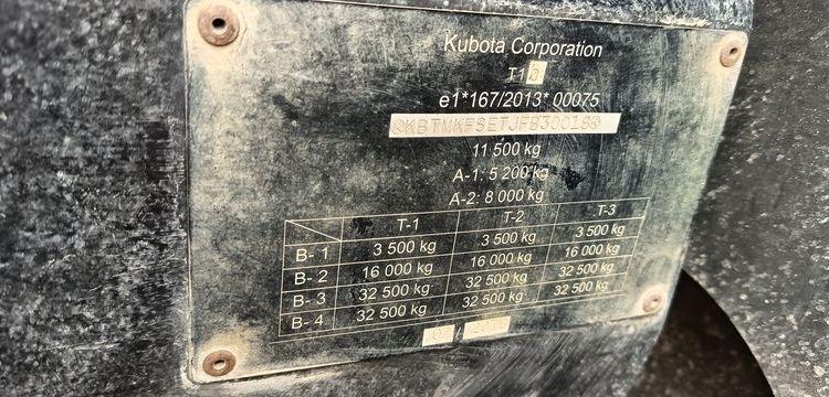 KUBOTA TRACTEUR M7152 – DIESEL –  6165 HEURES – ANNEE 2020  FP-596-EW
