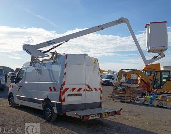 RENAULT MASTER L2H2 AVEC NACELLE FRANCE ELEVATEUR 121F – 10 M – 594 HEURES – ANNEE 2020 BLANC FV-199-MJ