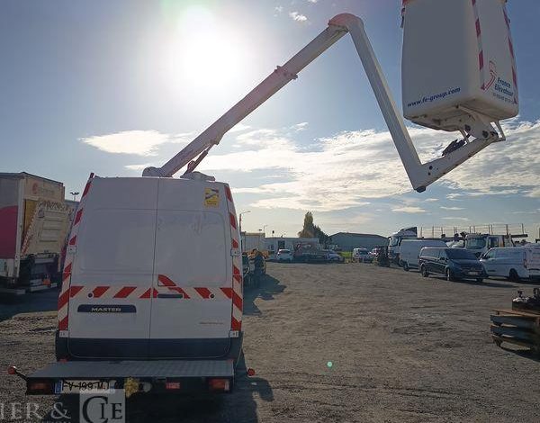 RENAULT MASTER L2H2 AVEC NACELLE FRANCE ELEVATEUR 121F – 10 M – 594 HEURES – ANNEE 2020 BLANC FV-199-MJ