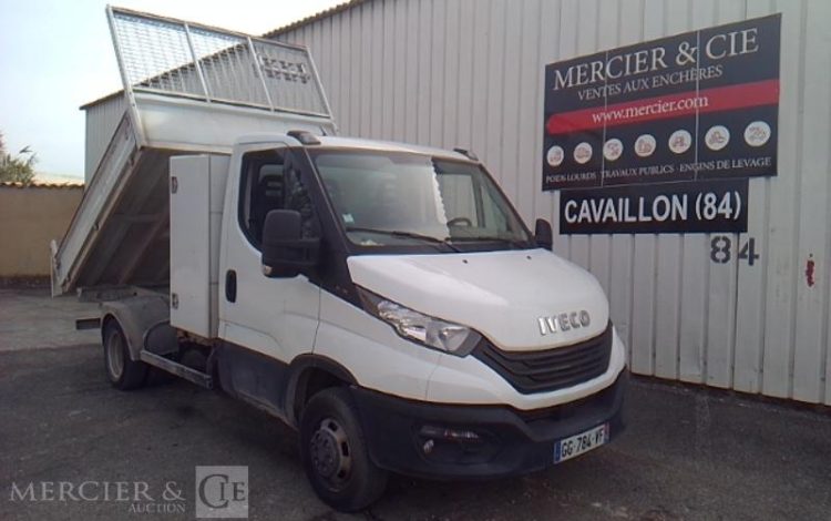IVECO DAILY 35-160 BENNE SIMPLE CABINE COFFRE BLANC GG-784-VF