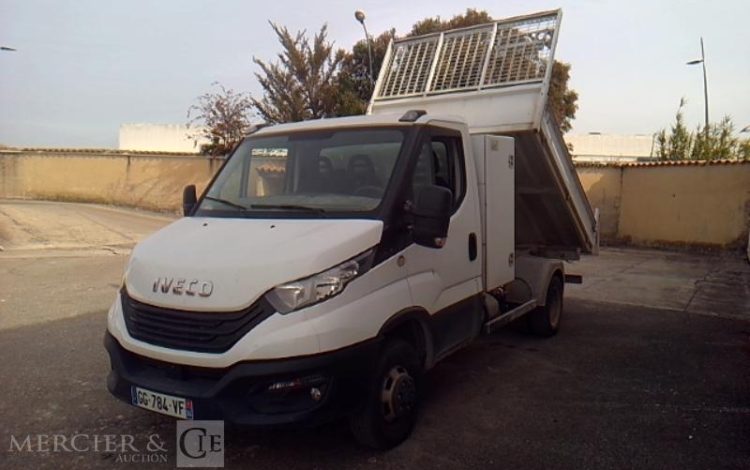 IVECO DAILY 35-160 BENNE SIMPLE CABINE COFFRE BLANC GG-784-VF