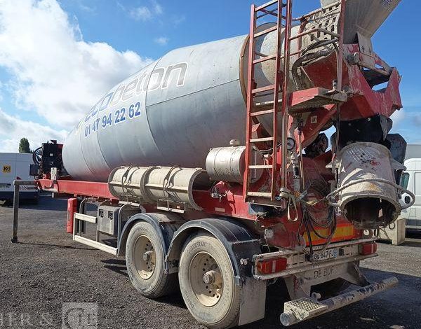 DEBUF SEMI BETONNIERE 12M3 – BM12-36-2 – 2 ESSIEUX – PTAC 36 TONNES – ANNEE 2012  GK-847-FJ