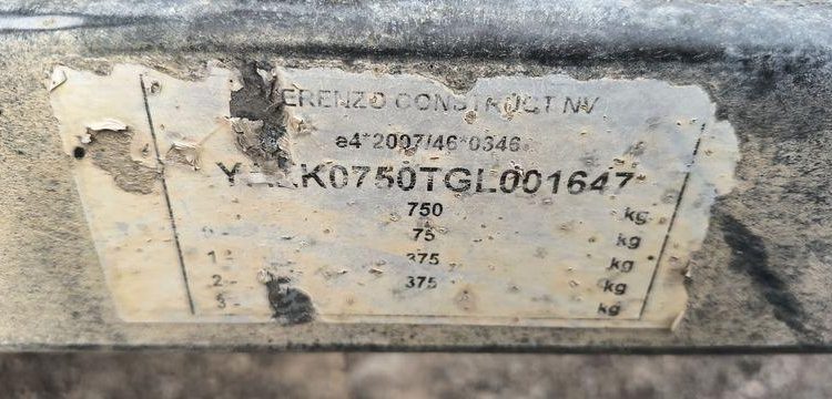 KERENZO PLATEAU 2 ESSIEUX EQUIPE 2 CUVES PVC 100L ET 400L POMPE ELECT. ET LANCE – L:2.50  REMKE