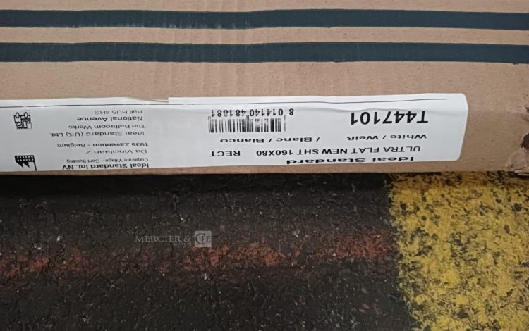 Autre Lot de 2  bac à douche de 160cm x 80cm Ultra Flat NEW SHT , white , marque Ideal  132