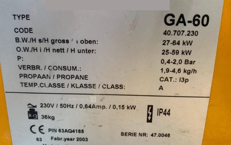 THERMOBILE GA-60  CHG004546