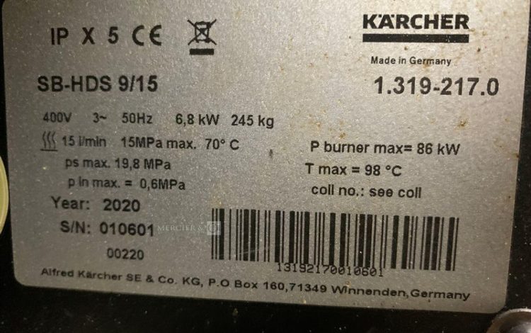 KARCHER SB-HDS 9/15 INOX  5MAM62025