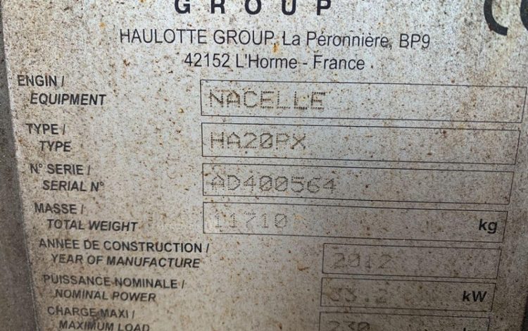 HAULOTTE HA20PX  49470809