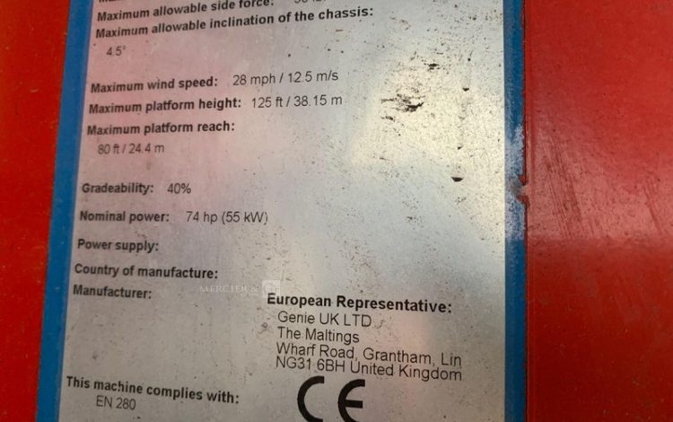 GENIE S-125  T40DVG016