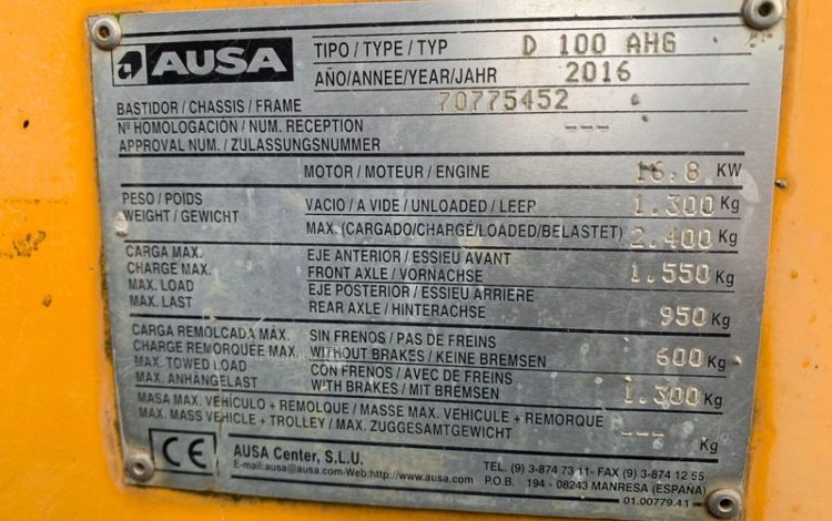 AUSA D100AHG  GYR010086