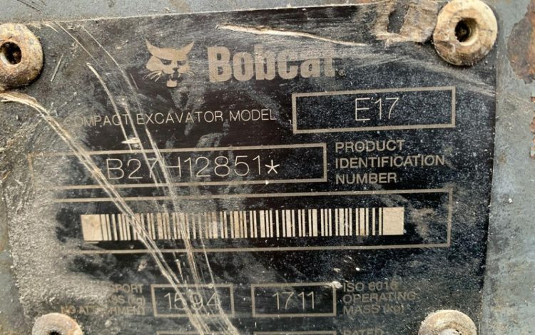 BOBCAT E17  PEL010297