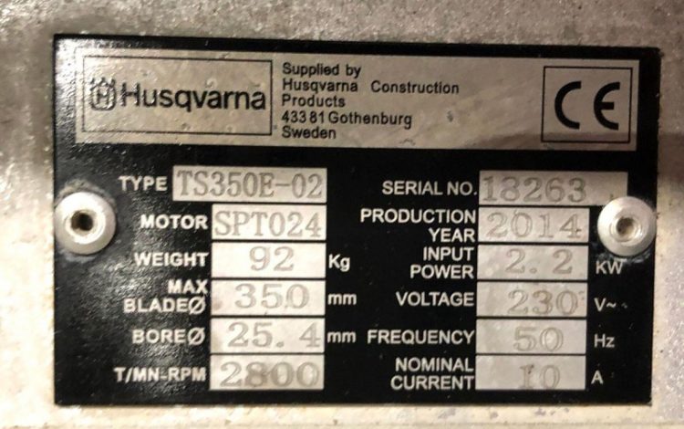 HUSQVARNA TS350E-02  387MAM10